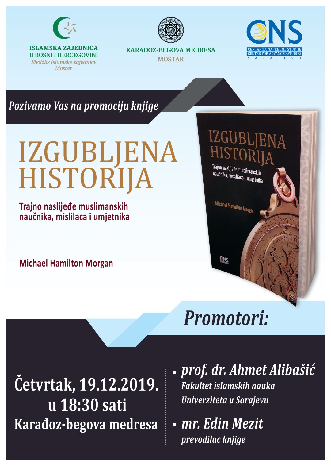 Promocija knjige “Izgubljena historija” autora Michael H. Morgana u Mostaru